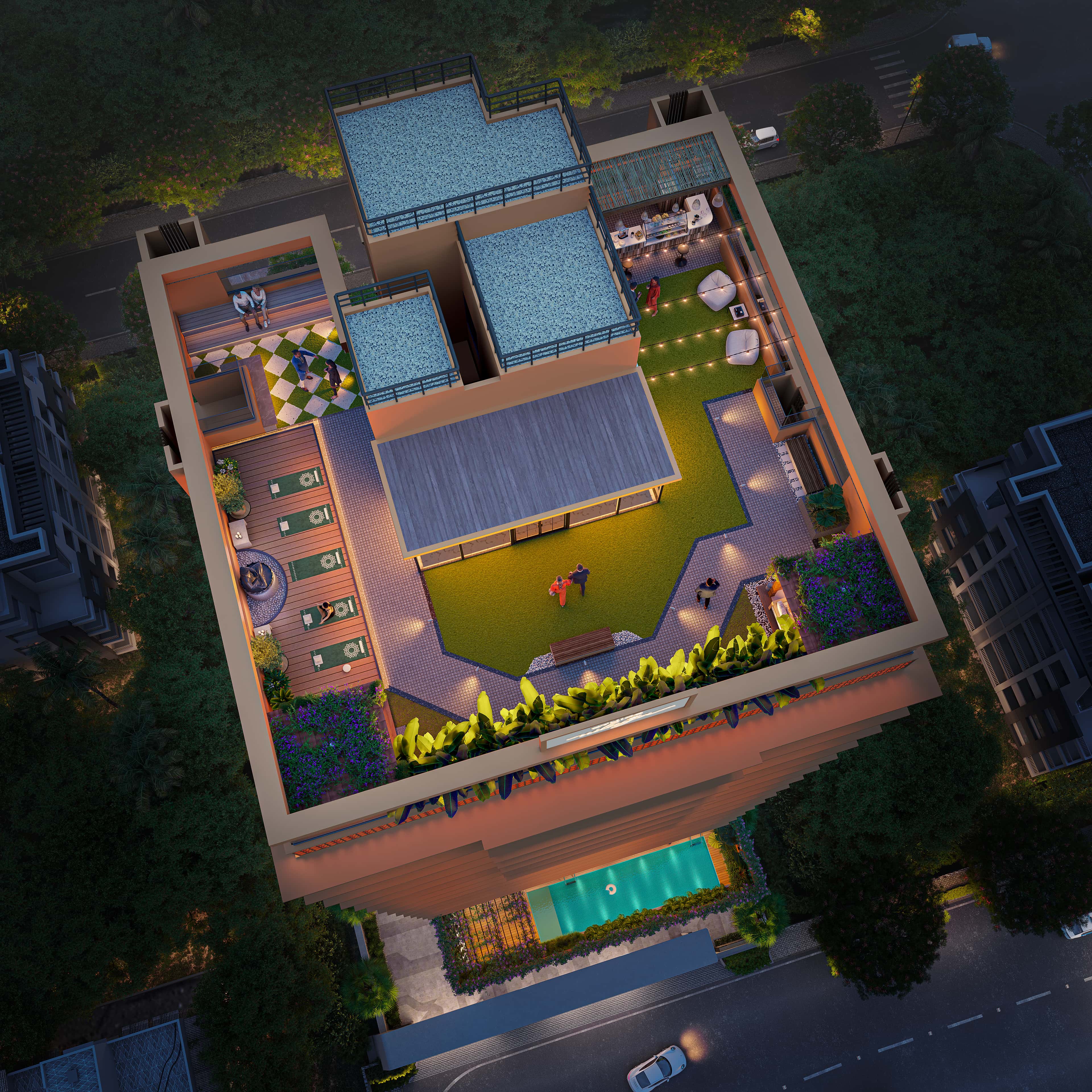 Shivanjali — Terrace aerial view