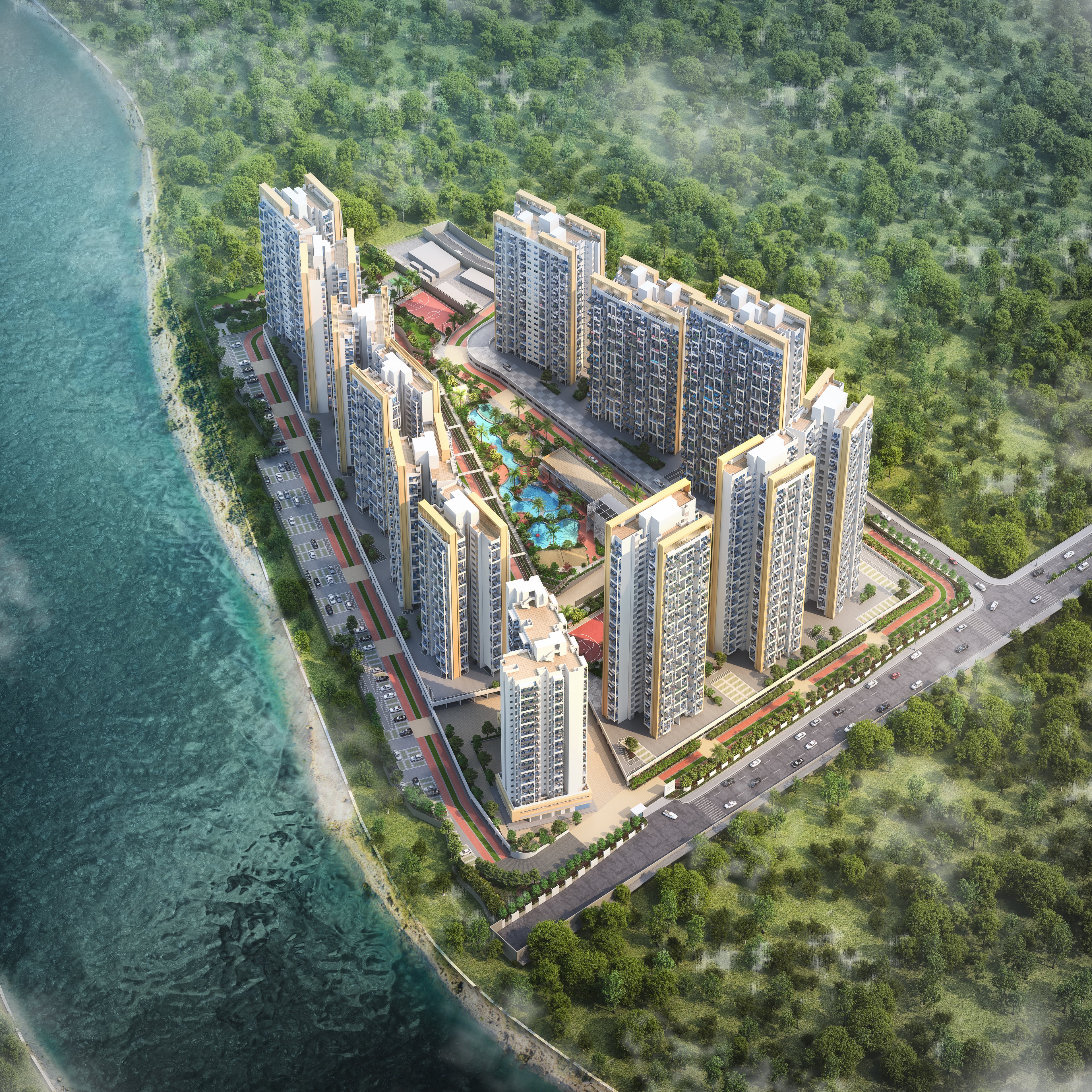 Purva Silversand — Aerial View Front Side