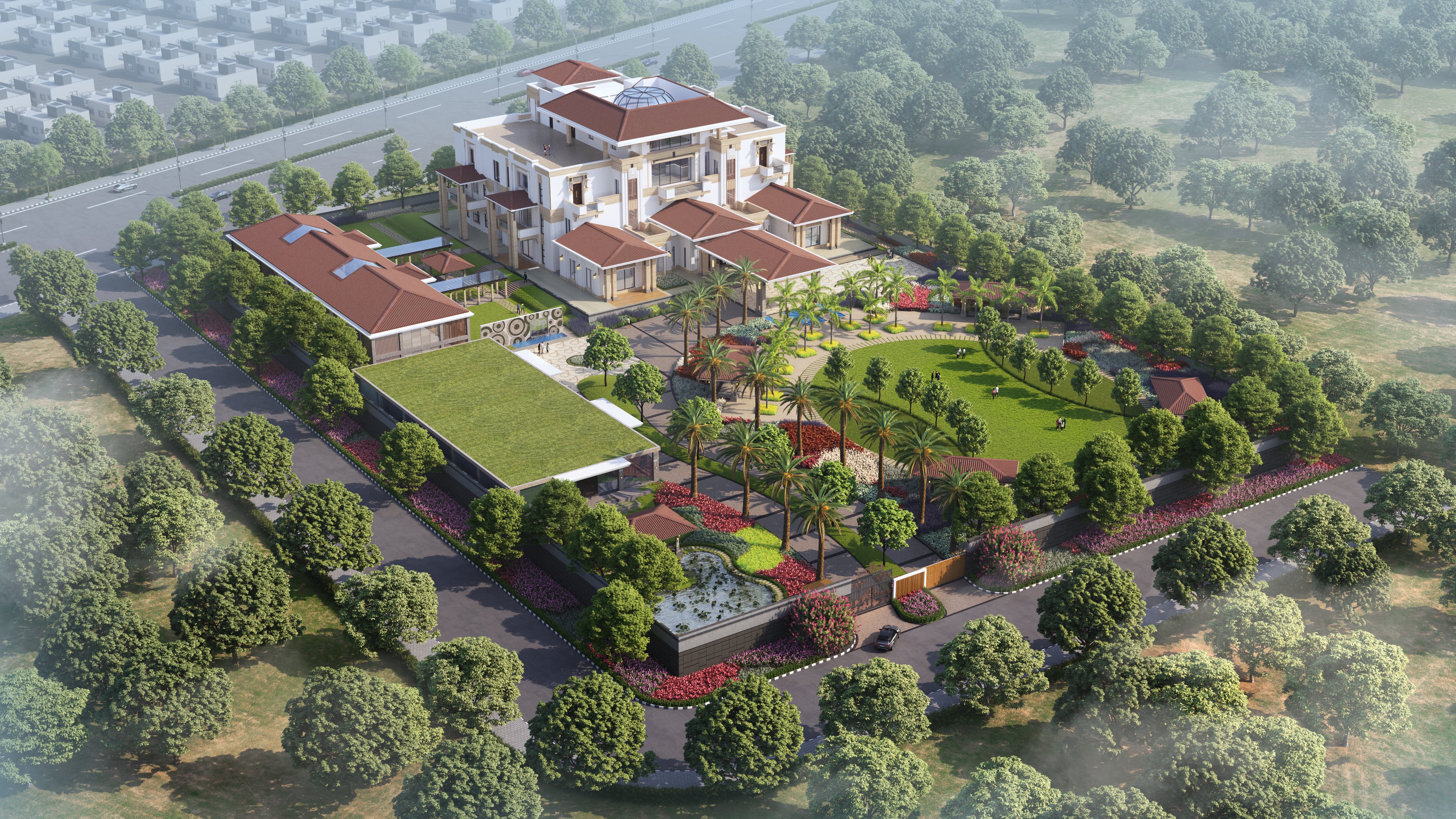 Muppa Mansion — Aerial View