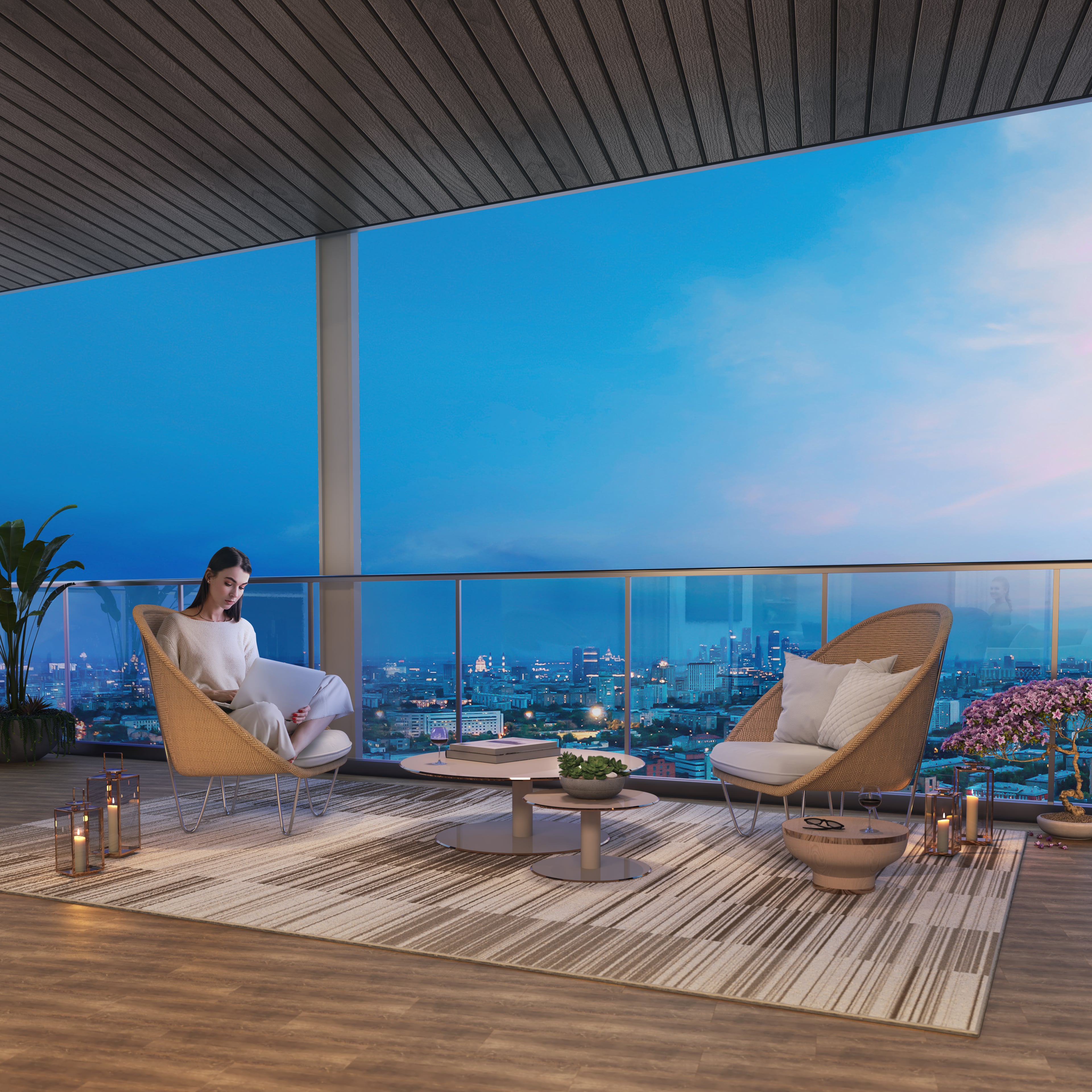 Purva Orient Grand — Balcony To Outside