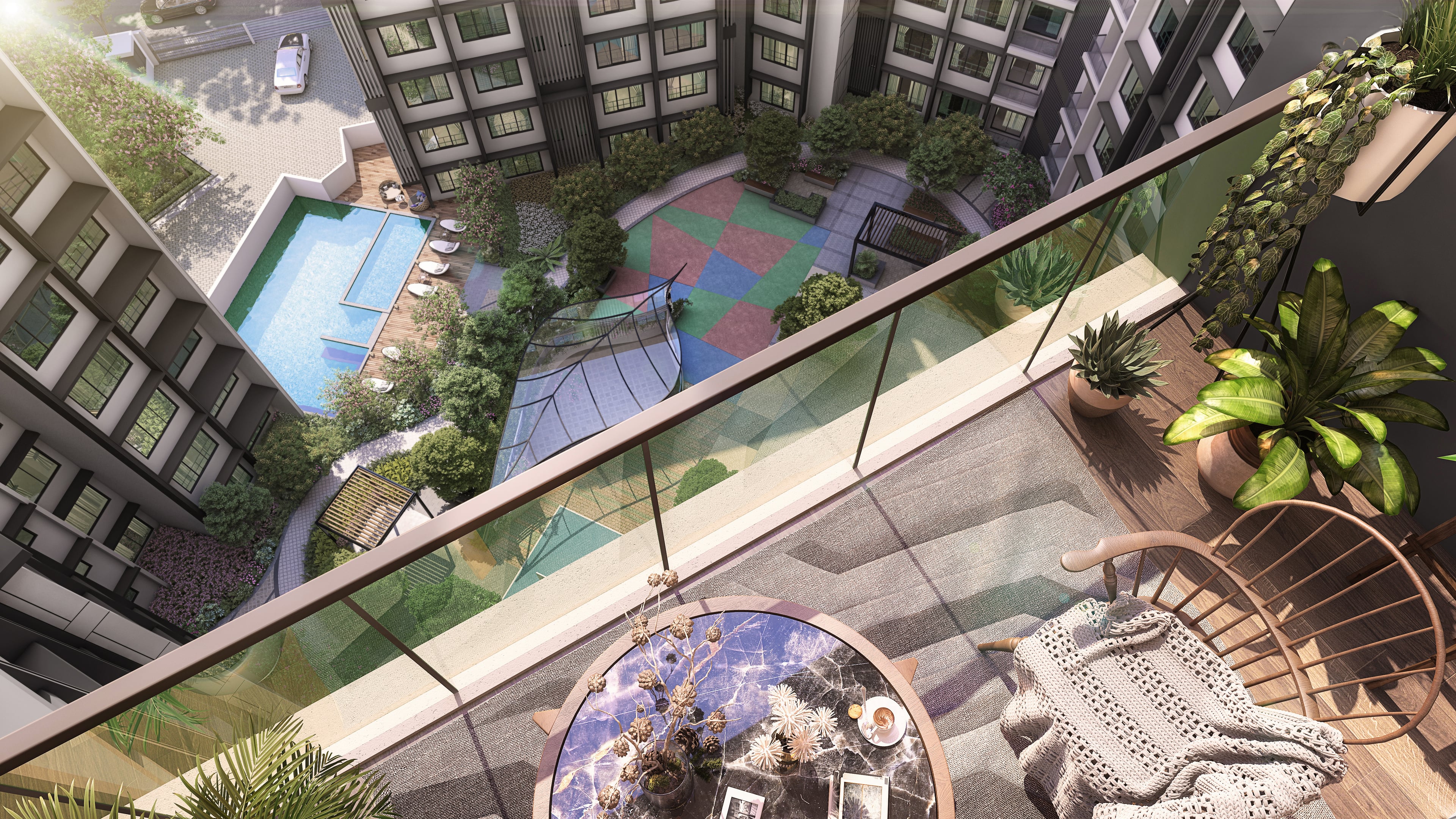 Purva Clermont — Balcony View