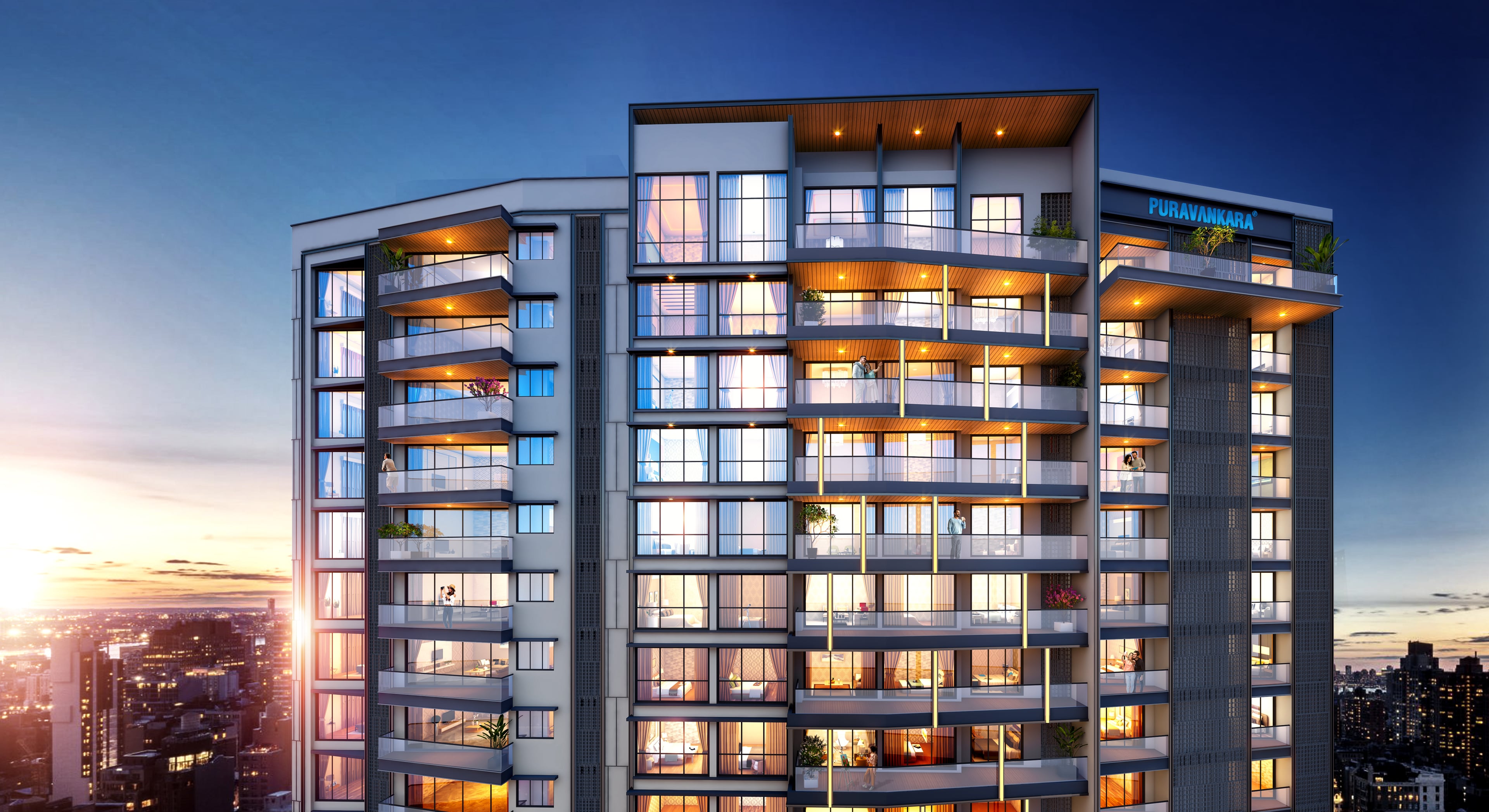 Purva Orient Grand — Building Closeup Front 02