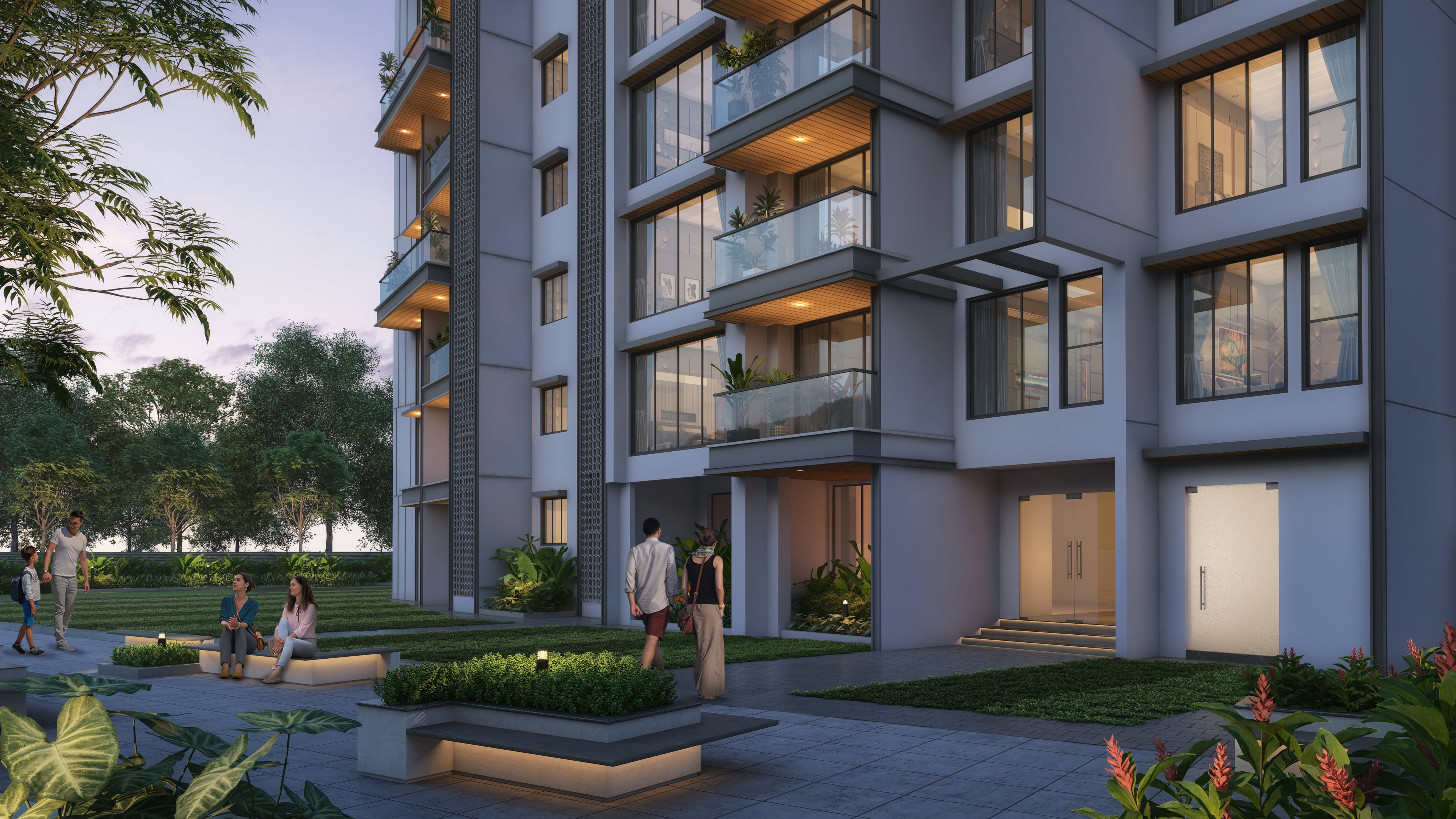 Purva Orient Grand — Building Entry