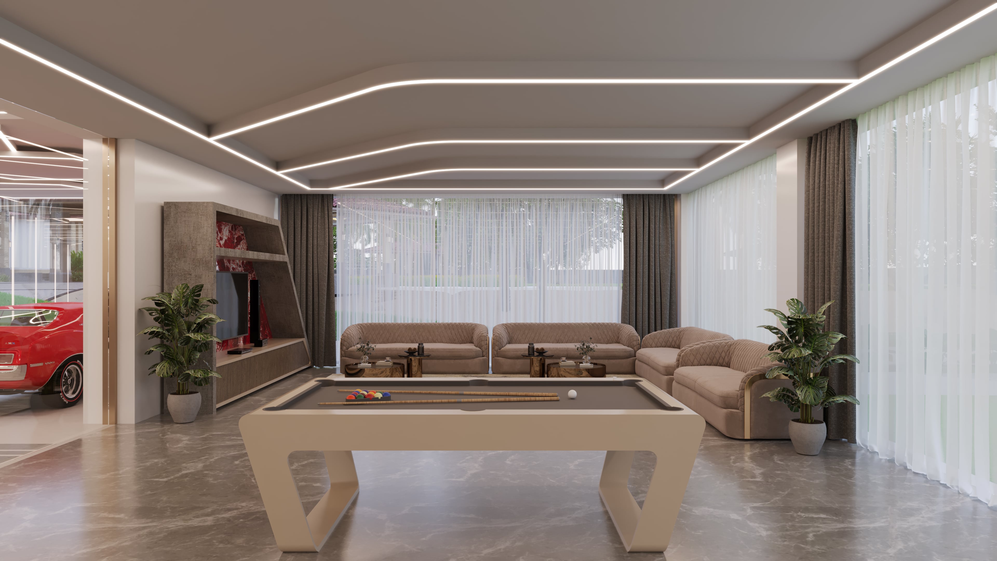 Muppa Mansion — Car lounge