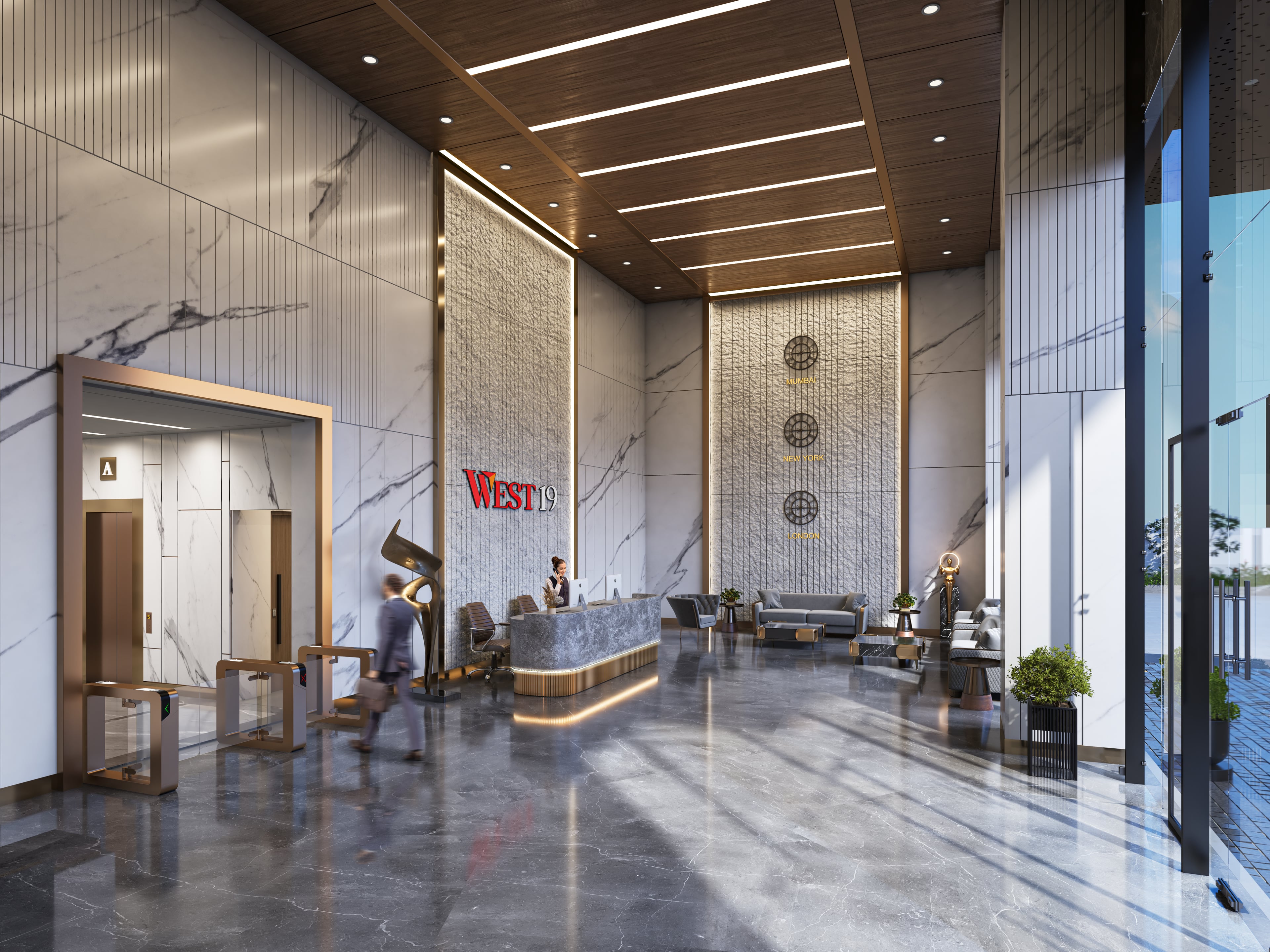 West 19 Commercial — Entrence Lobby
