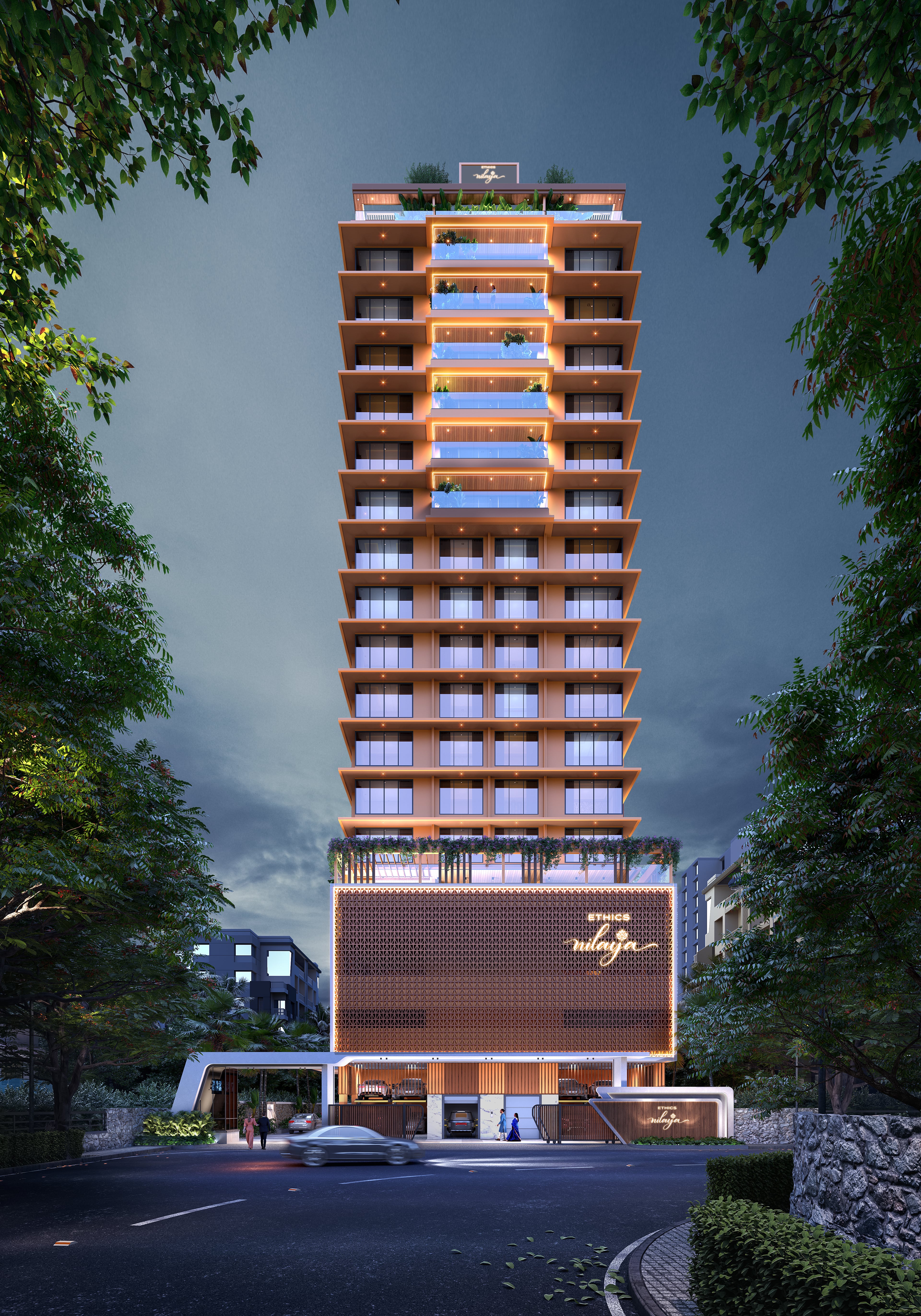 Shivanjali — Front view night 01