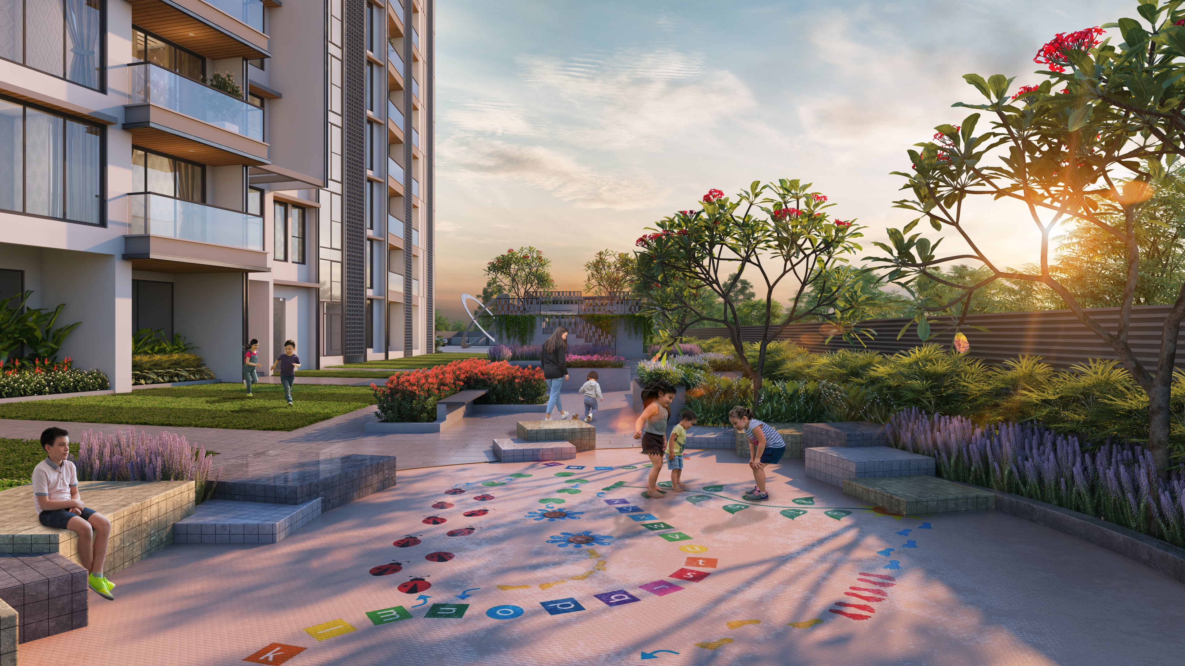 Purva Orient Grand — Kids block seating 03