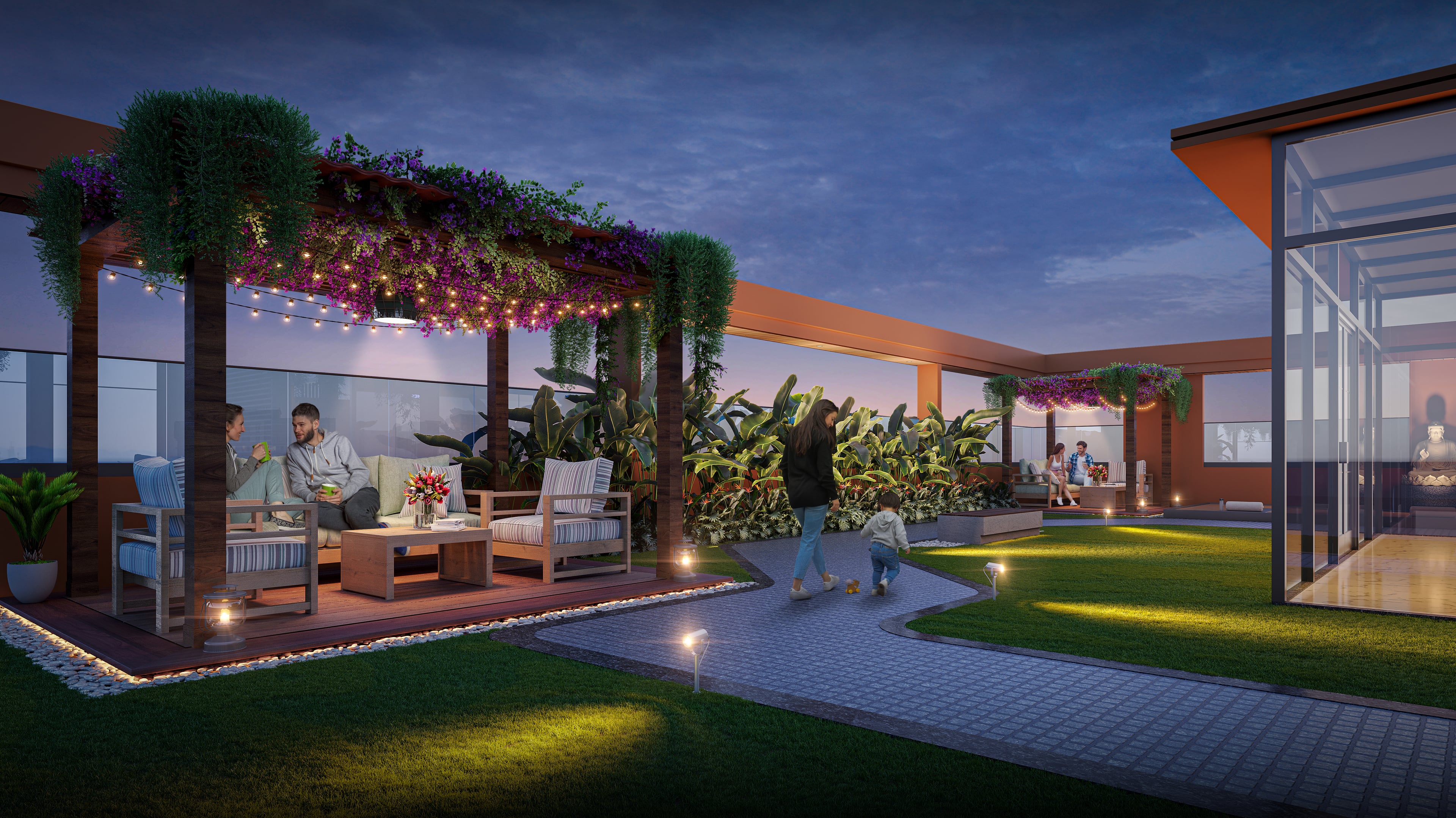 Shivanjali — Open lawn