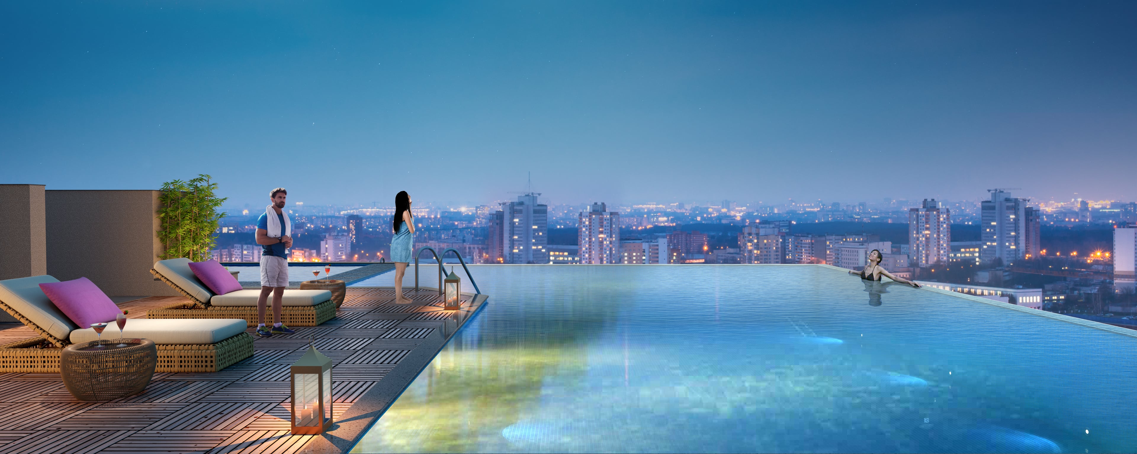 Purva Orient Grand — Swimming Pool View 02
