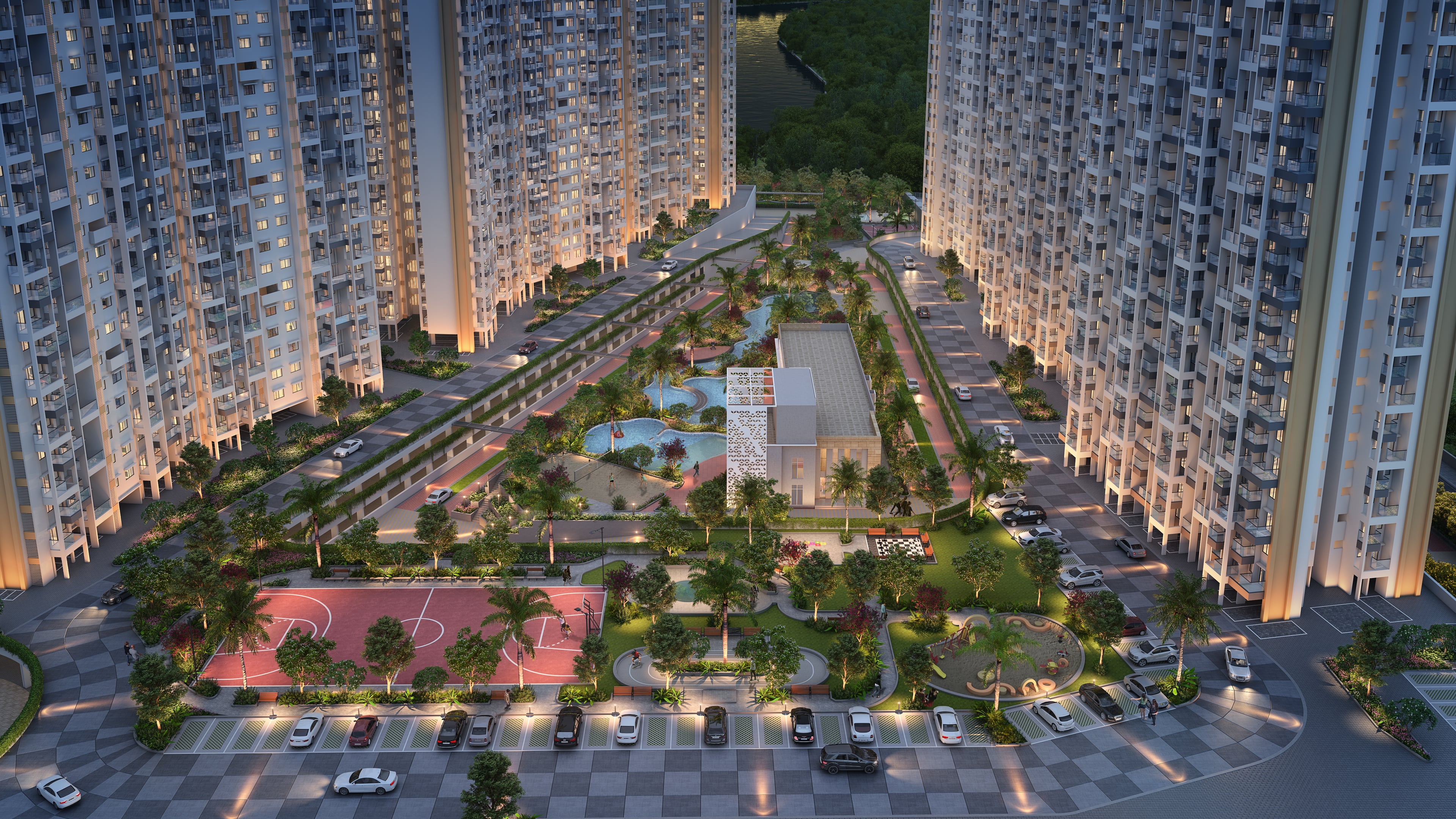 Purva Silversand — Tower 12 To Layout Night