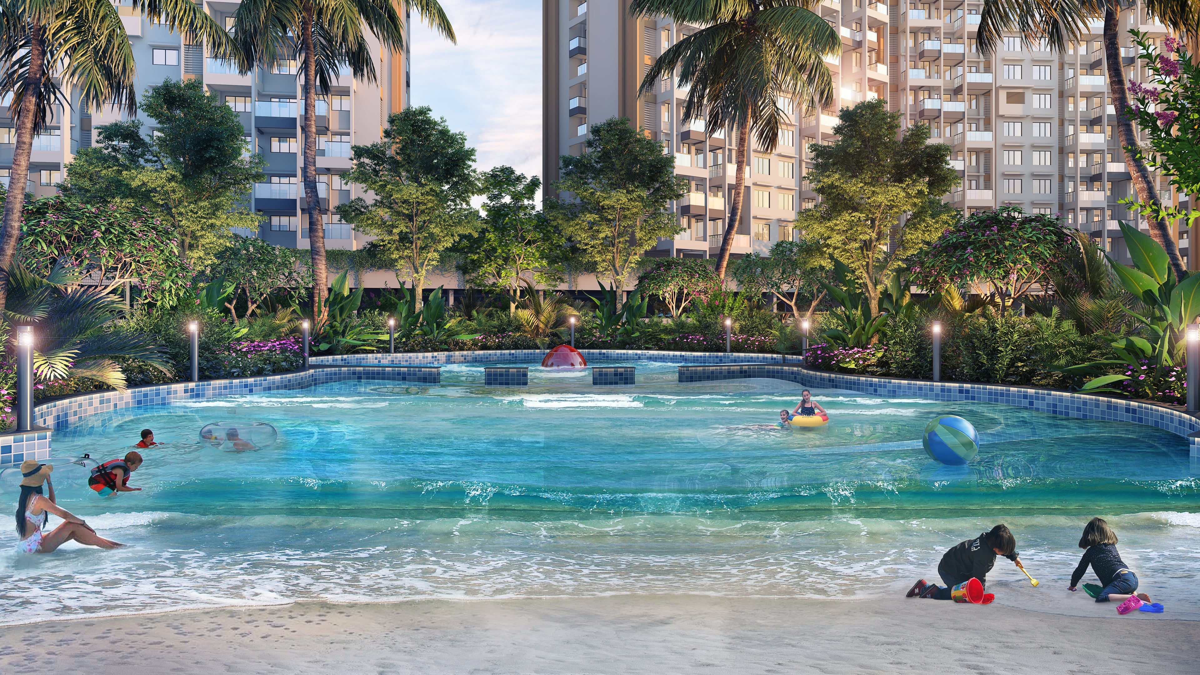 Purva Silversand — Wave Pool View