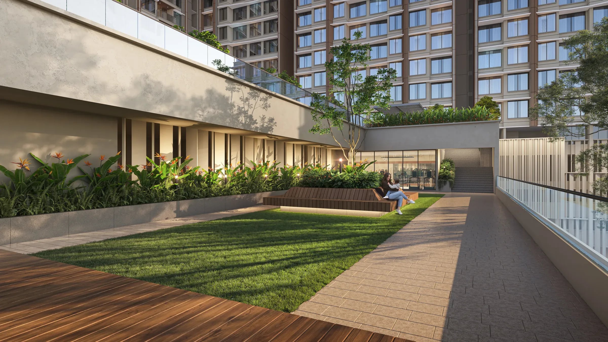 Arkade Rare — 13 courtyard view