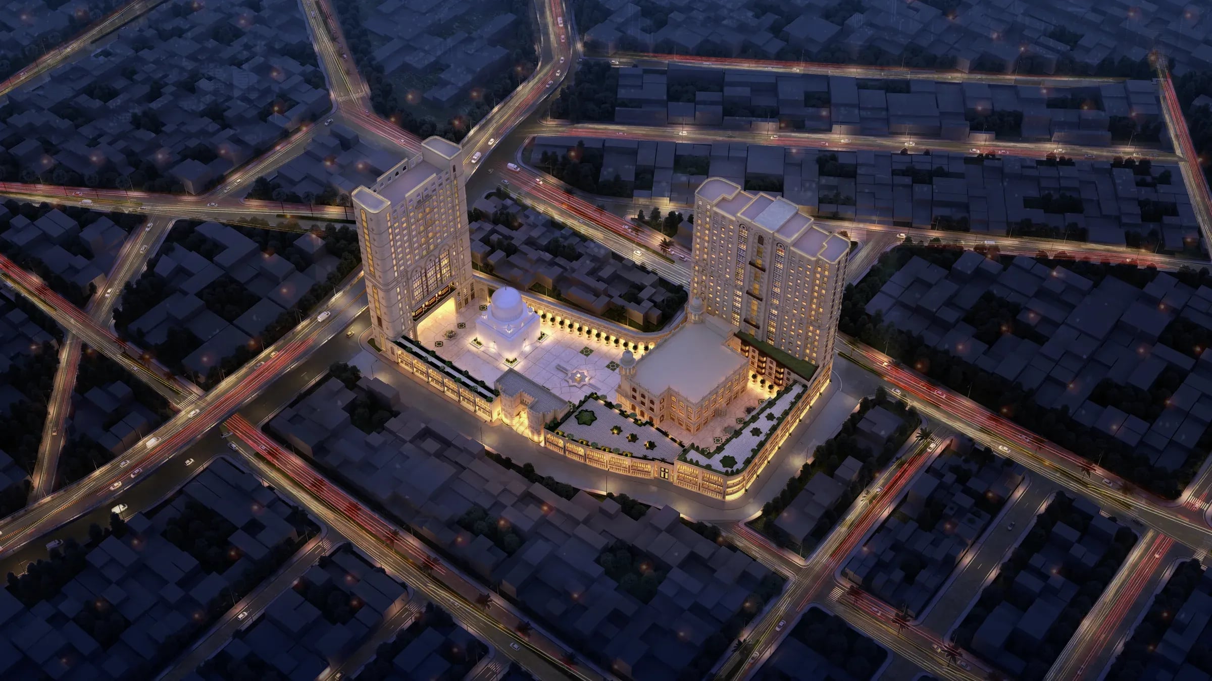 Bhindi Bazaar — 21 Aerial View Cam 01 night