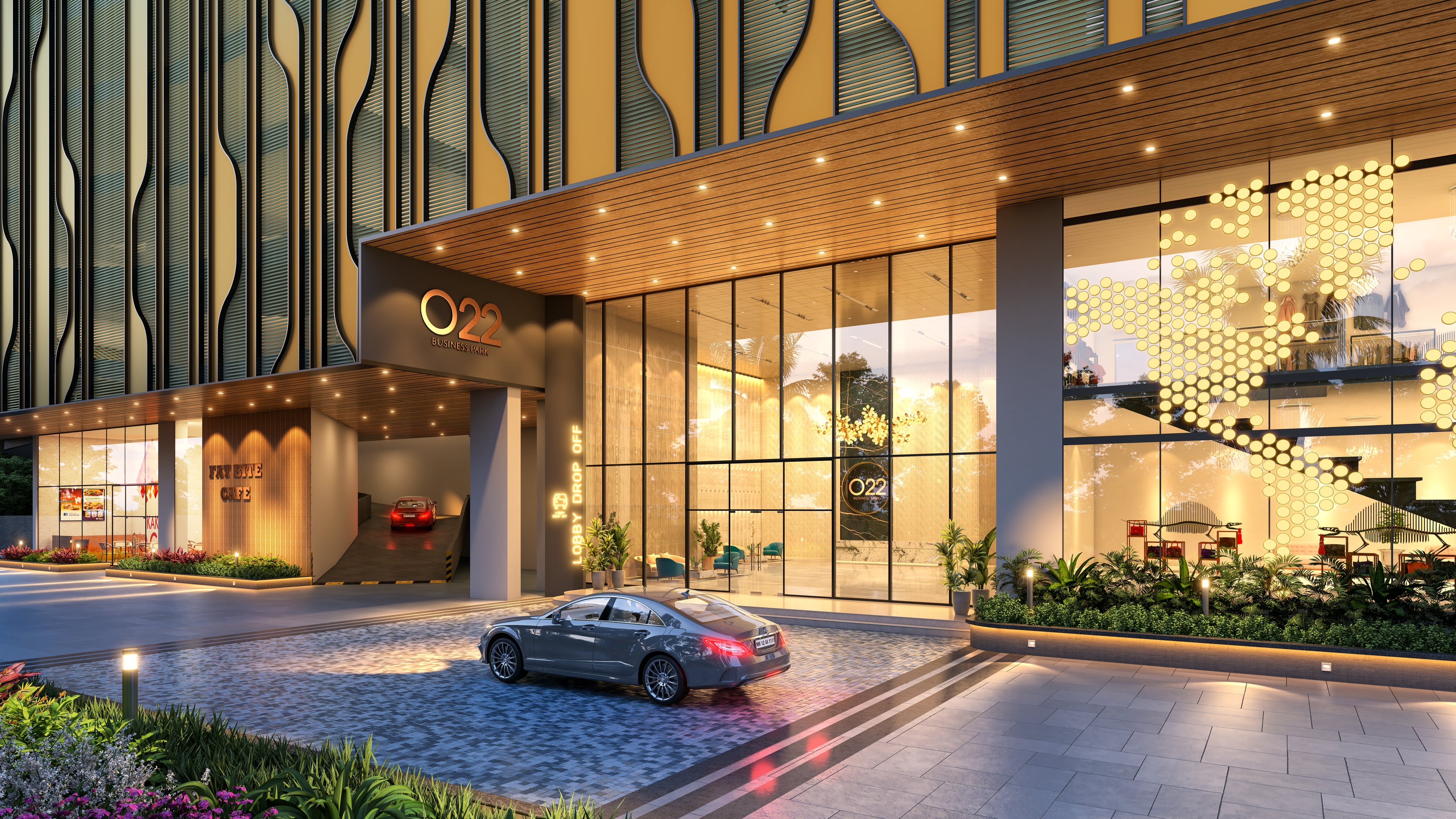 O22 Wagle Estate — drop off view