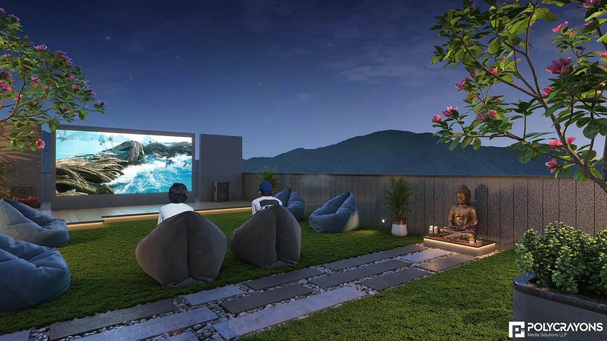 The Future of Architectural Visualisation — Sky Cinema Night View